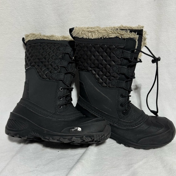 The North Face Shellista Lace lll Black Girls Boots Size US 3 - Picture 1 of 9